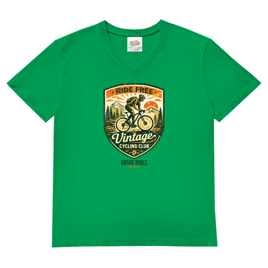 T-Shirt "Cycling Club" V-Neck