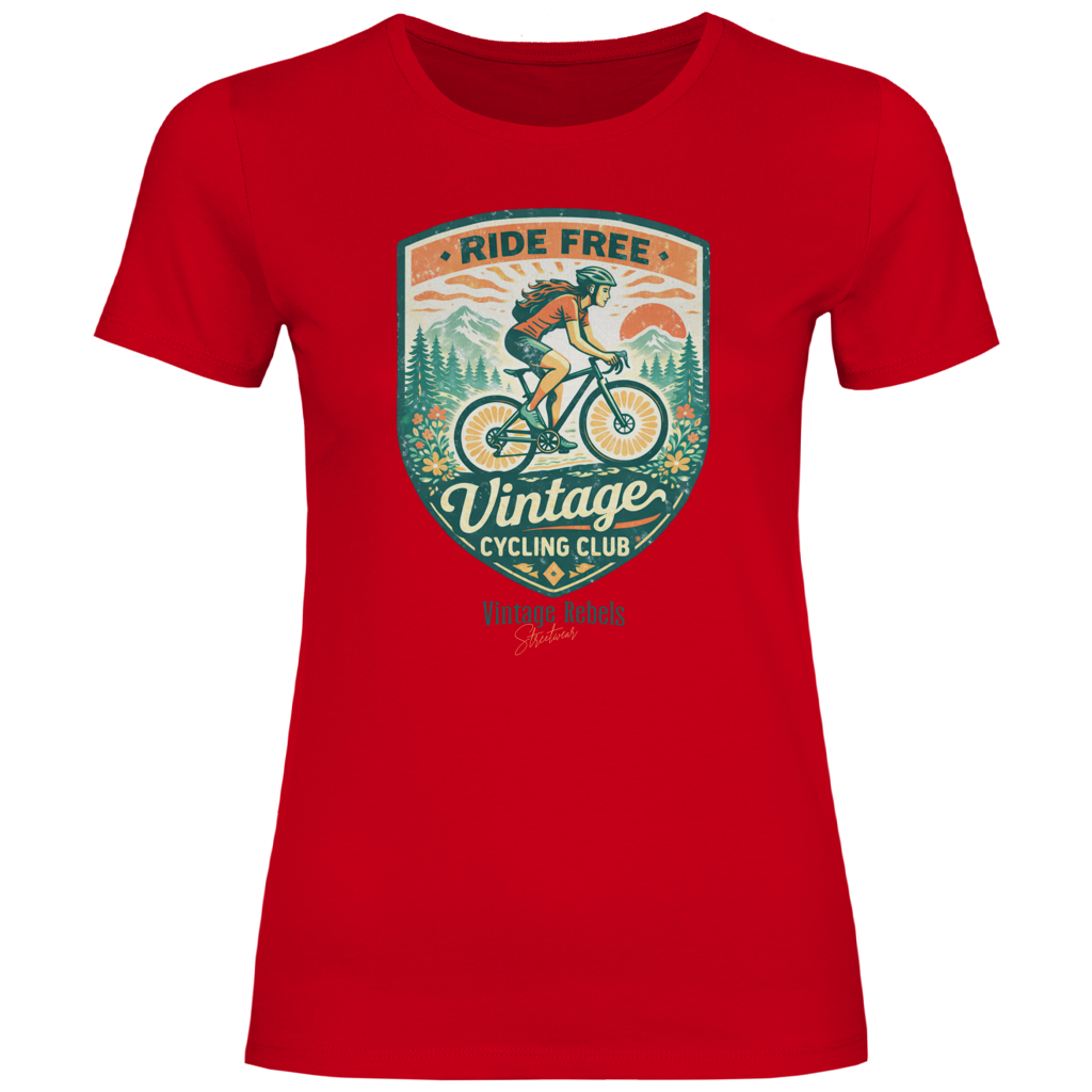 Damen T-Shirt Cycling Club Frauen