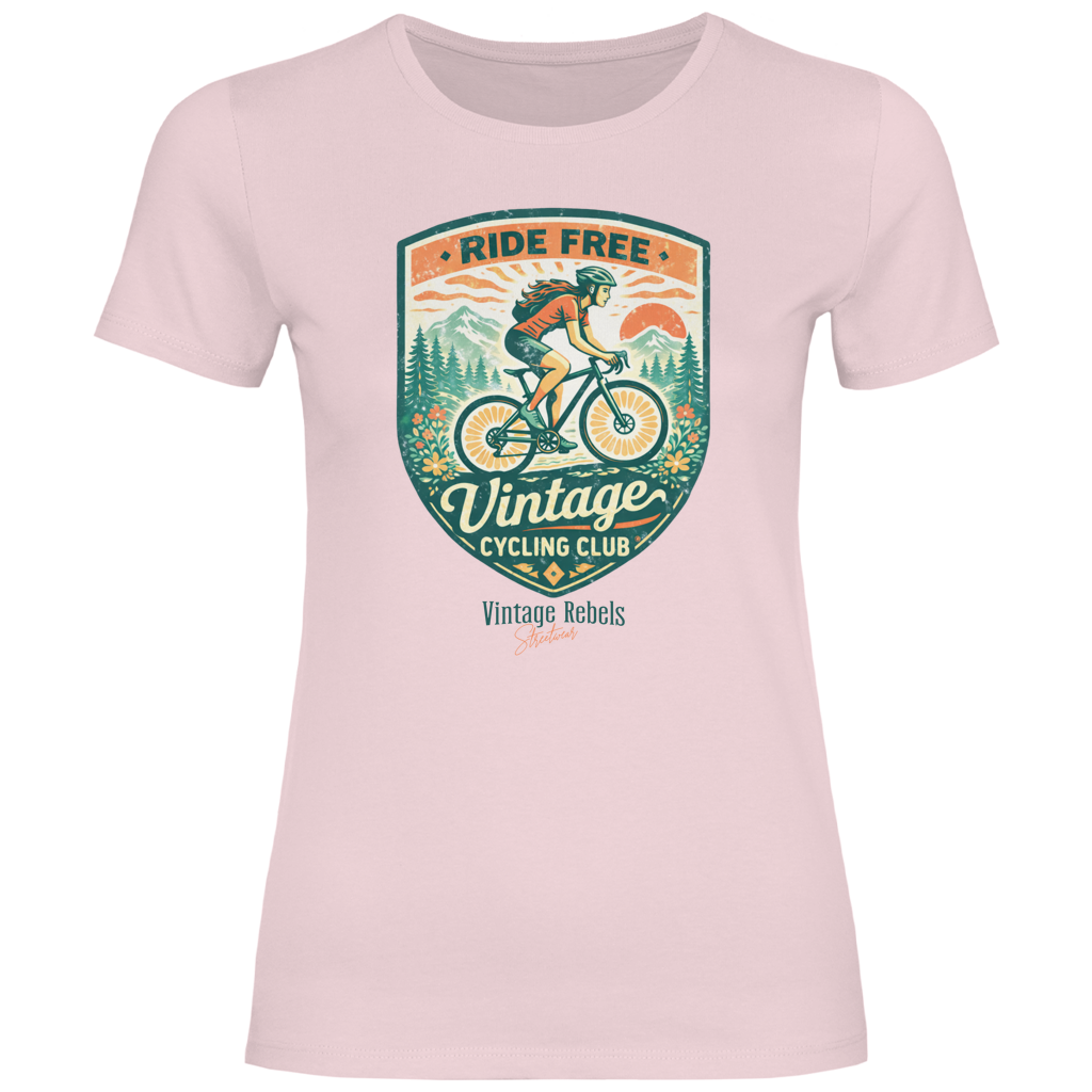 Damen T-Shirt Cycling Club Frauen