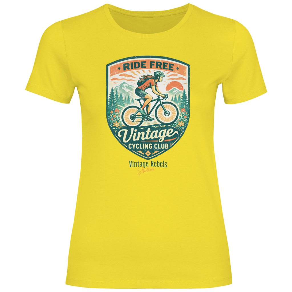Damen T-Shirt Cycling Club Frauen