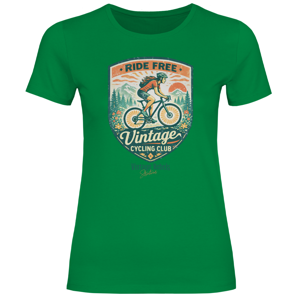 Damen T-Shirt Cycling Club Frauen