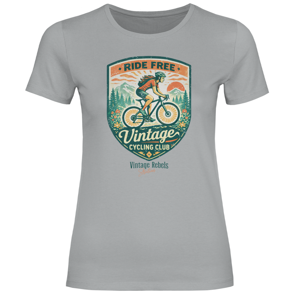 Damen T-Shirt Cycling Club Frauen