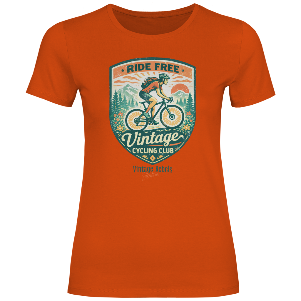 Damen T-Shirt Cycling Club Frauen