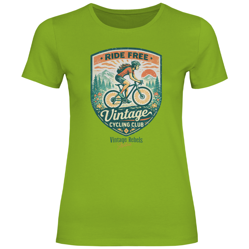 Damen T-Shirt Cycling Club Frauen