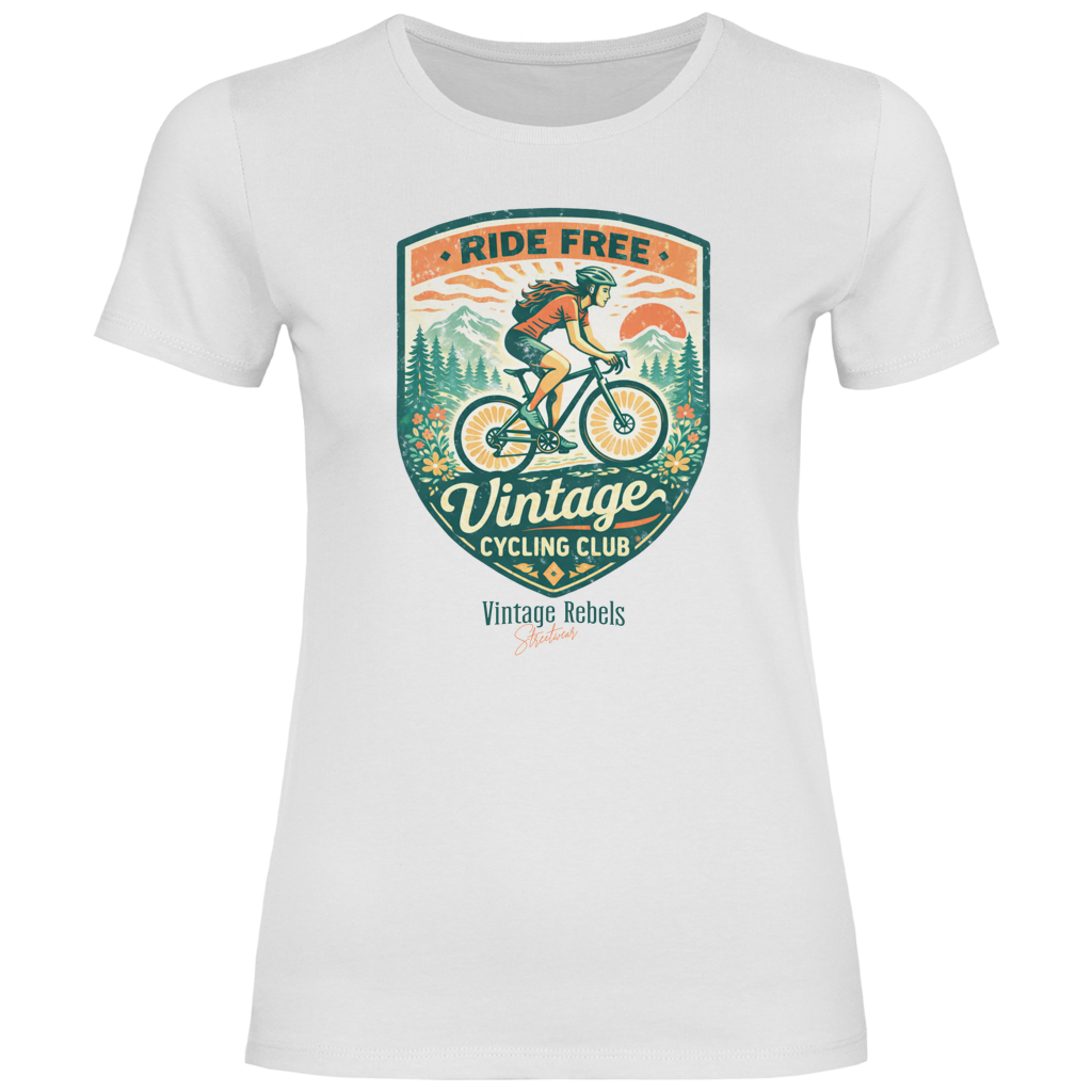 Damen T-Shirt Cycling Club Frauen