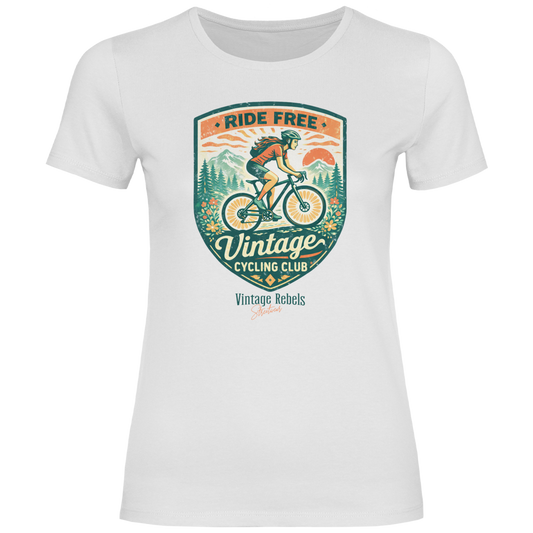 Damen T-Shirt Cycling Club Frauen