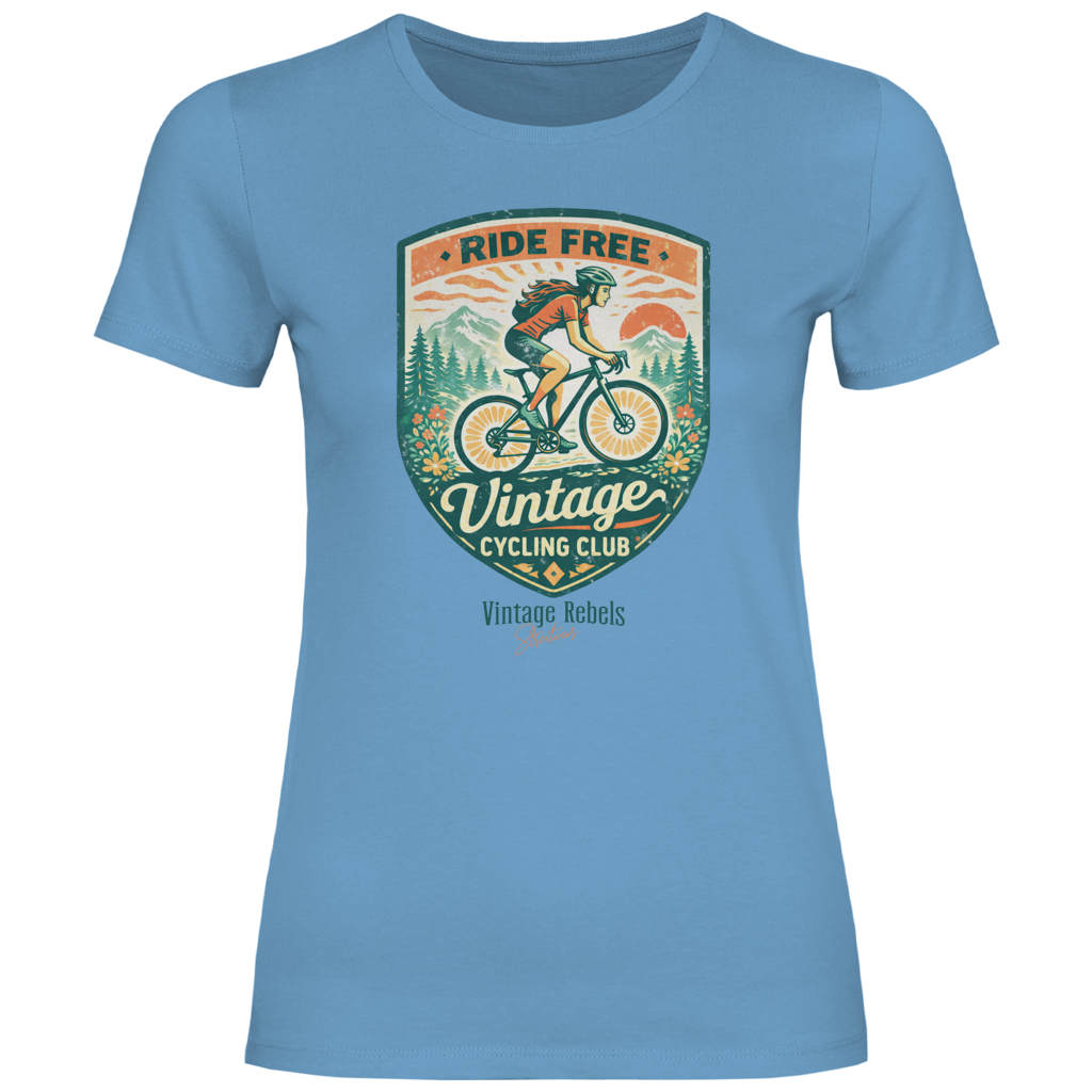 Damen T-Shirt Cycling Club Frauen