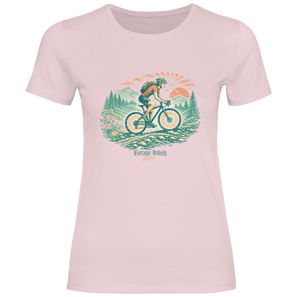 Damen T-Shirt Radfahren Frauen
