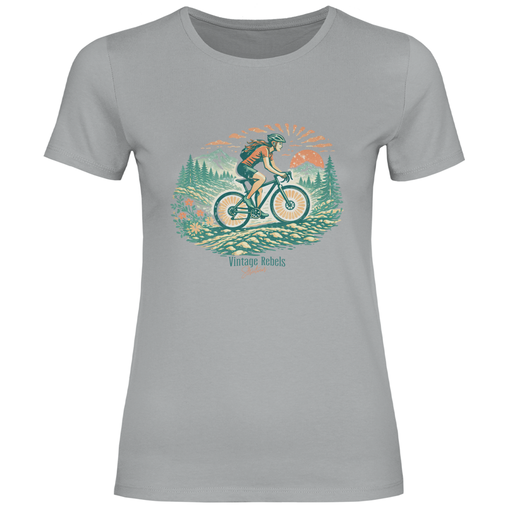 Damen T-Shirt Radfahren Frauen