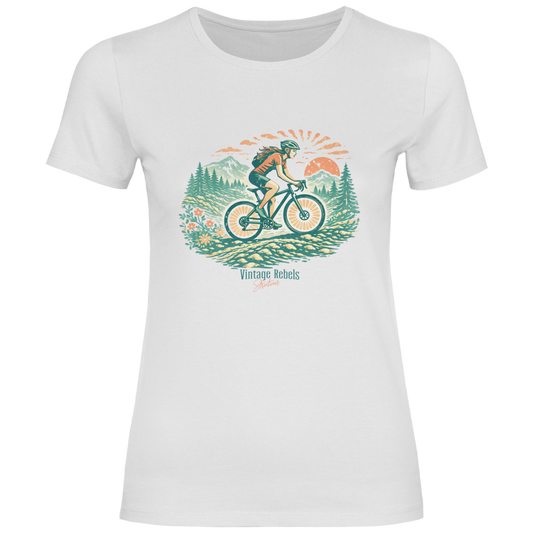 Damen T-Shirt Radfahren Frauen