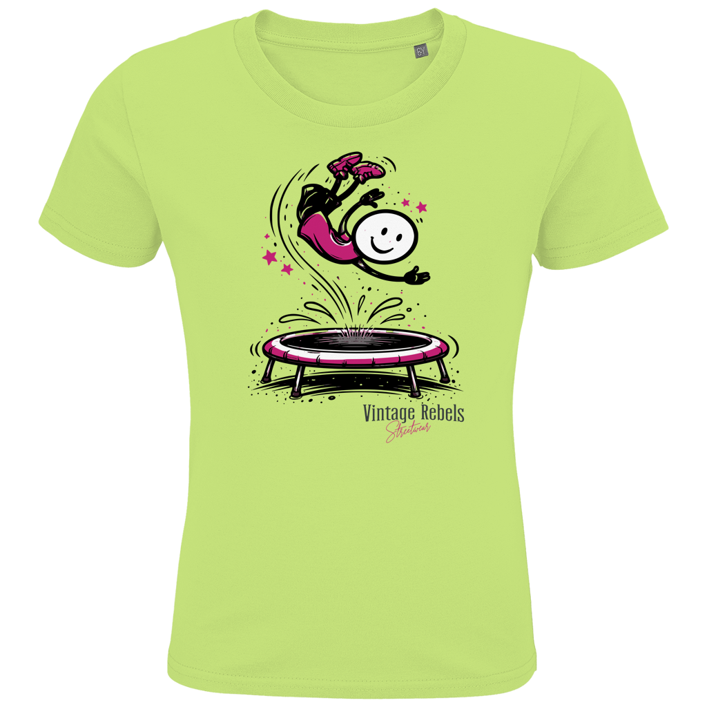 T-Shirt "Trampolin" für Mädchen