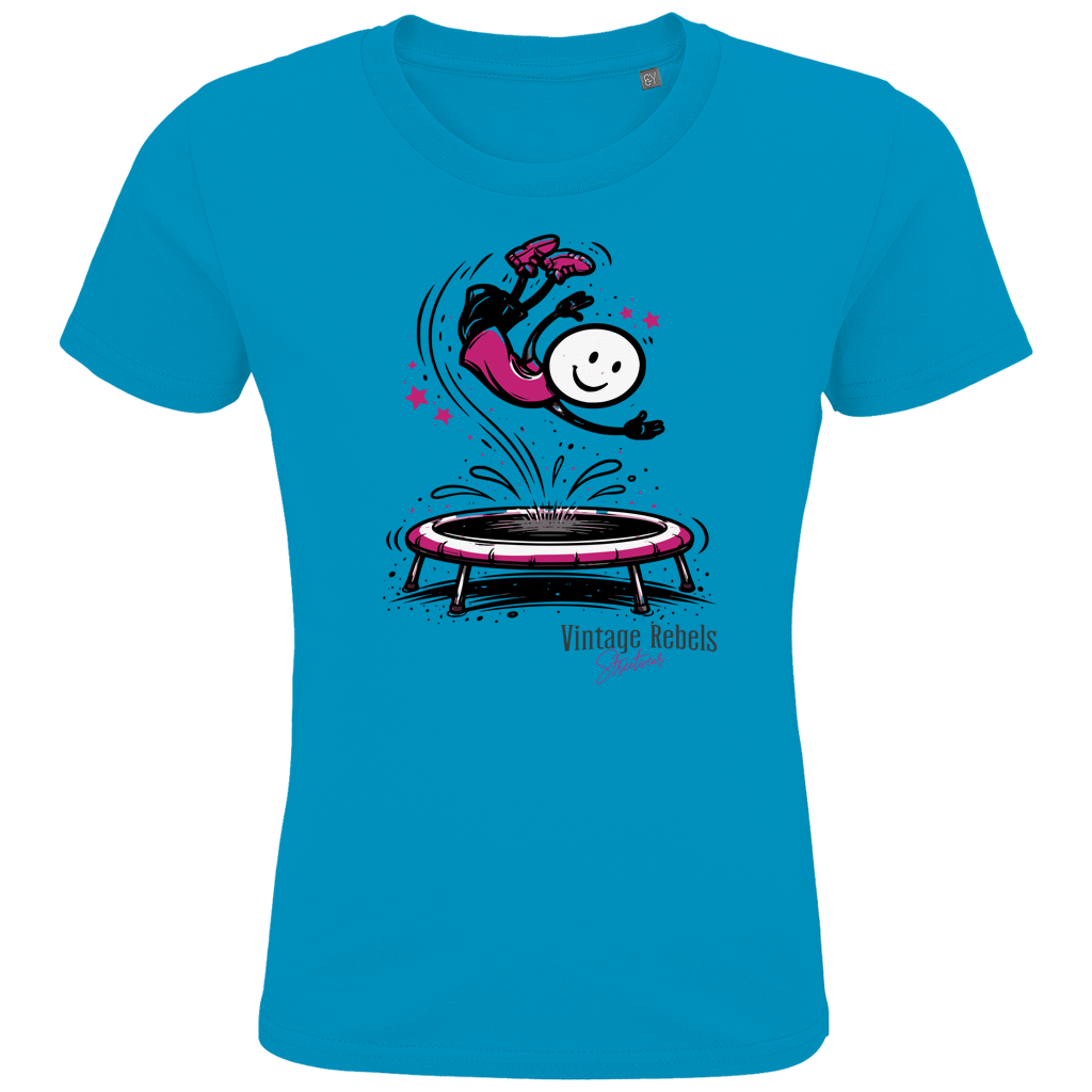 T-Shirt "Trampolin" für Mädchen