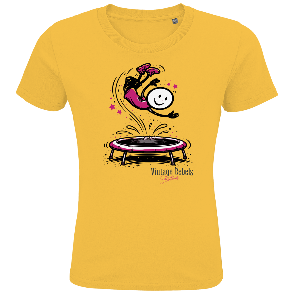 T-Shirt "Trampolin" für Mädchen