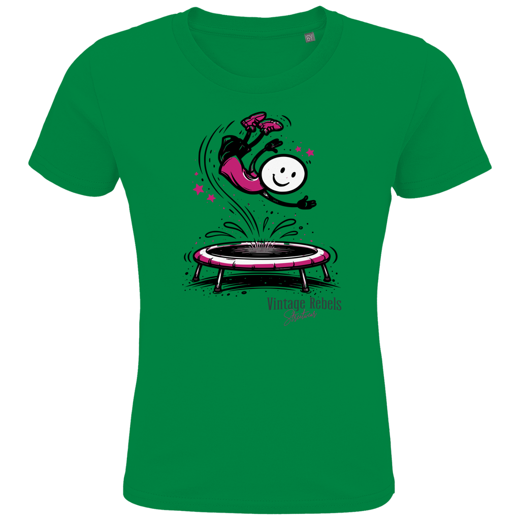 T-Shirt "Trampolin" für Mädchen
