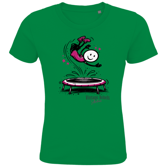 T-Shirt "Trampolin" für Mädchen