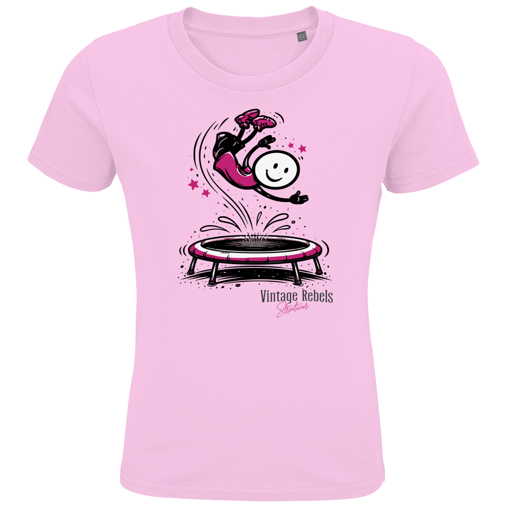 T-Shirt "Trampolin" für Mädchen