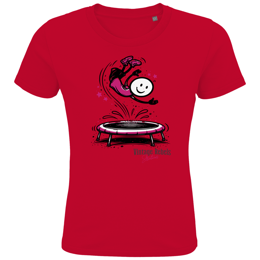 T-Shirt "Trampolin" für Mädchen
