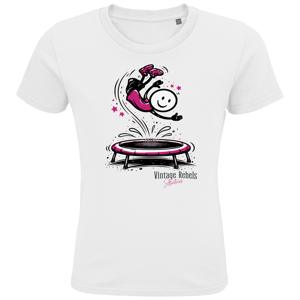 T-Shirt "Trampolin" für Mädchen