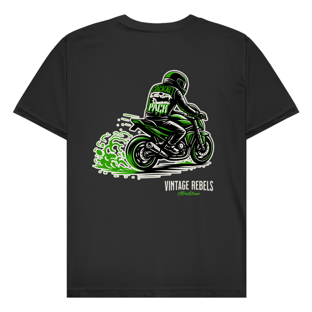 T-Shirt "Motorrad JP" Brust-& Rückendruck