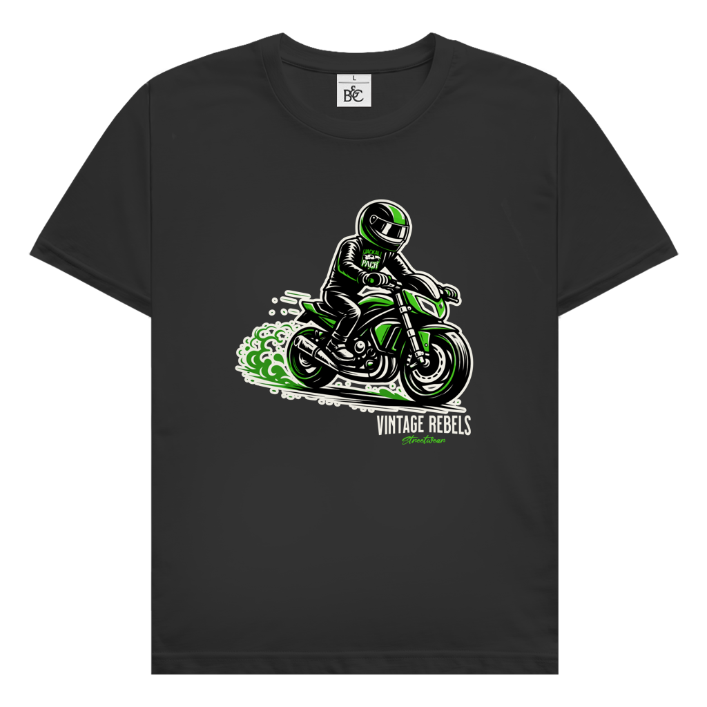 T-Shirt "Motorrad JP" Brust-& Rückendruck