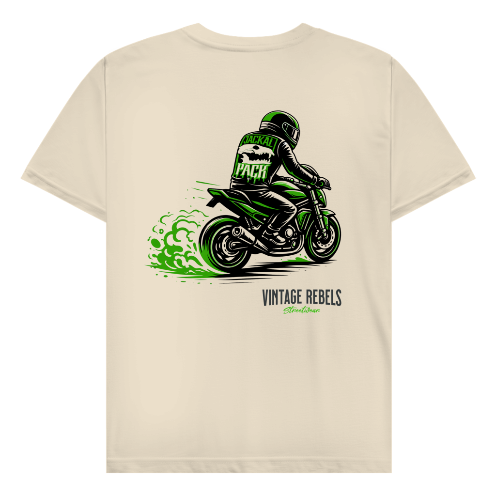 T-Shirt "Motorrad JP" Brust-& Rückendruck
