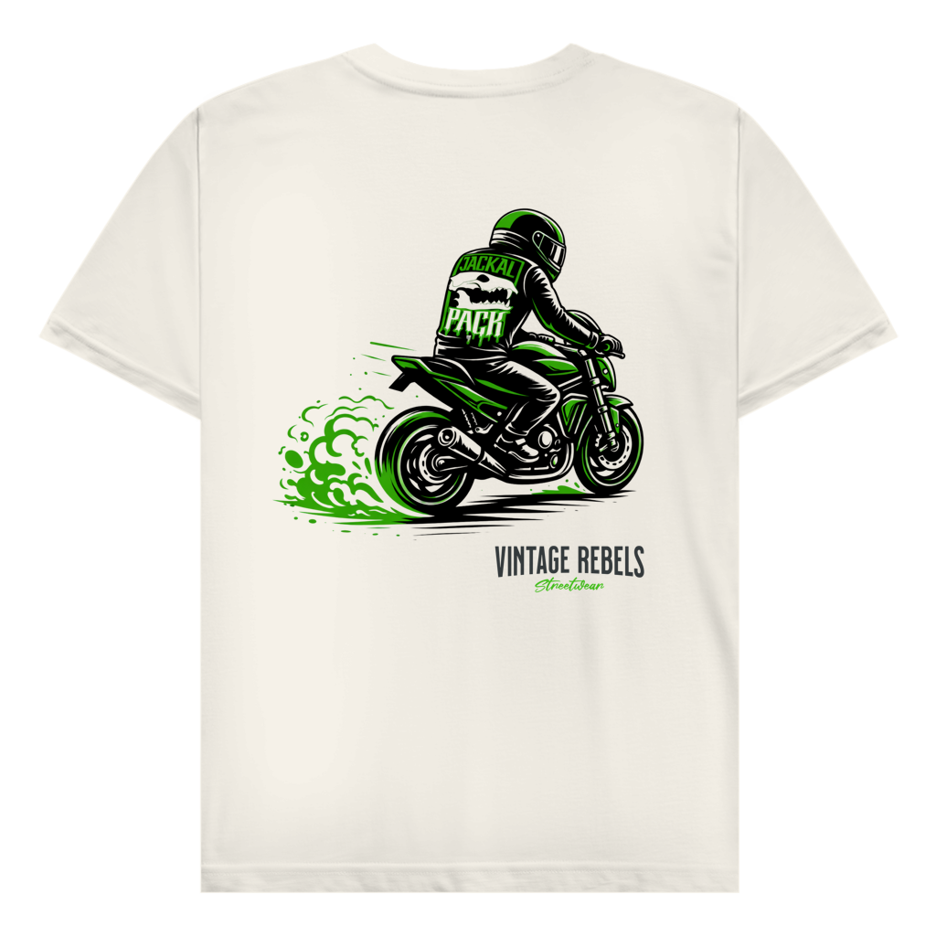T-Shirt "Motorrad JP" Brust-& Rückendruck