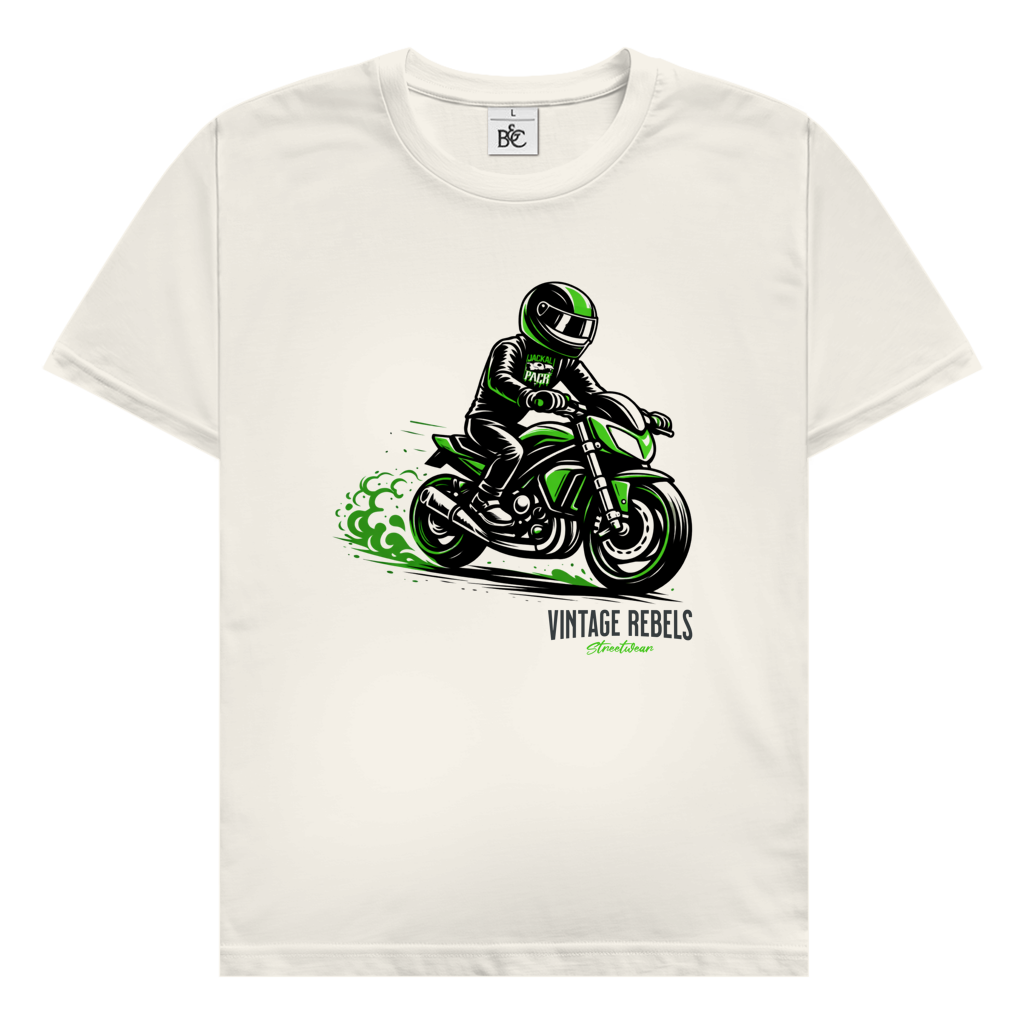 T-Shirt "Motorrad JP" Brust-& Rückendruck