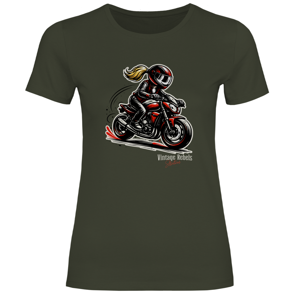 T-Shirt "Motorrad" Frauen