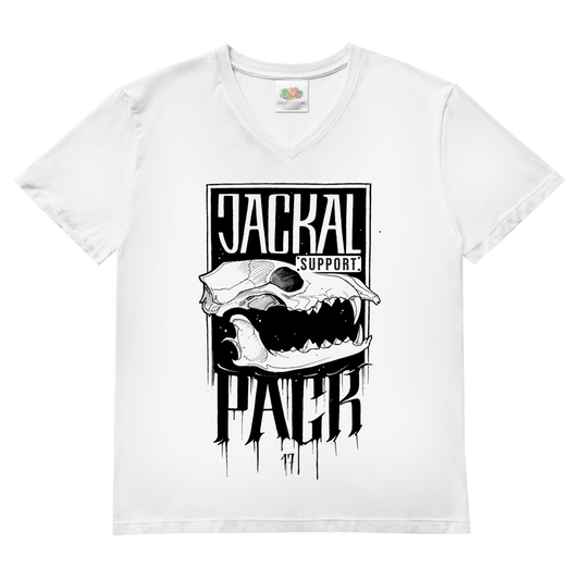 Herren V-Neck T-Shirt "JP SUPPORT" | Brustdruck