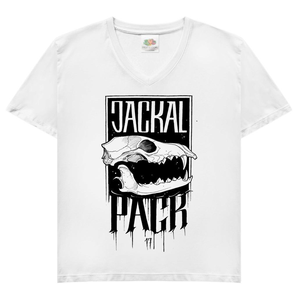 Damen V-Neck T-Shirt "JP MEMBER" | Brustdruck