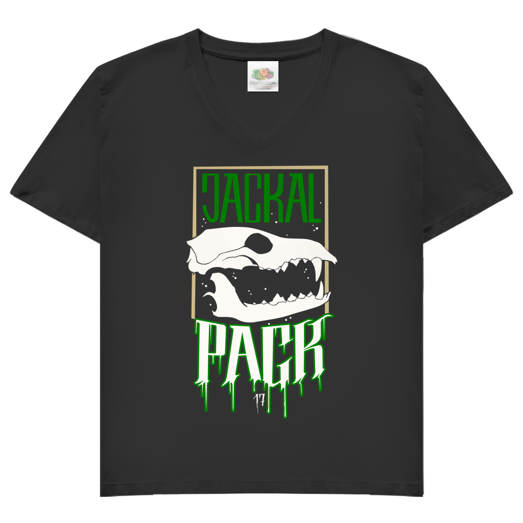 T-Shirt "JP MEMBER" V-Neck Brustdruck | Damen