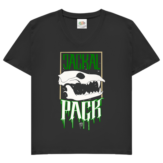 T-Shirt "JP MEMBER" V-Neck Brustdruck | Damen