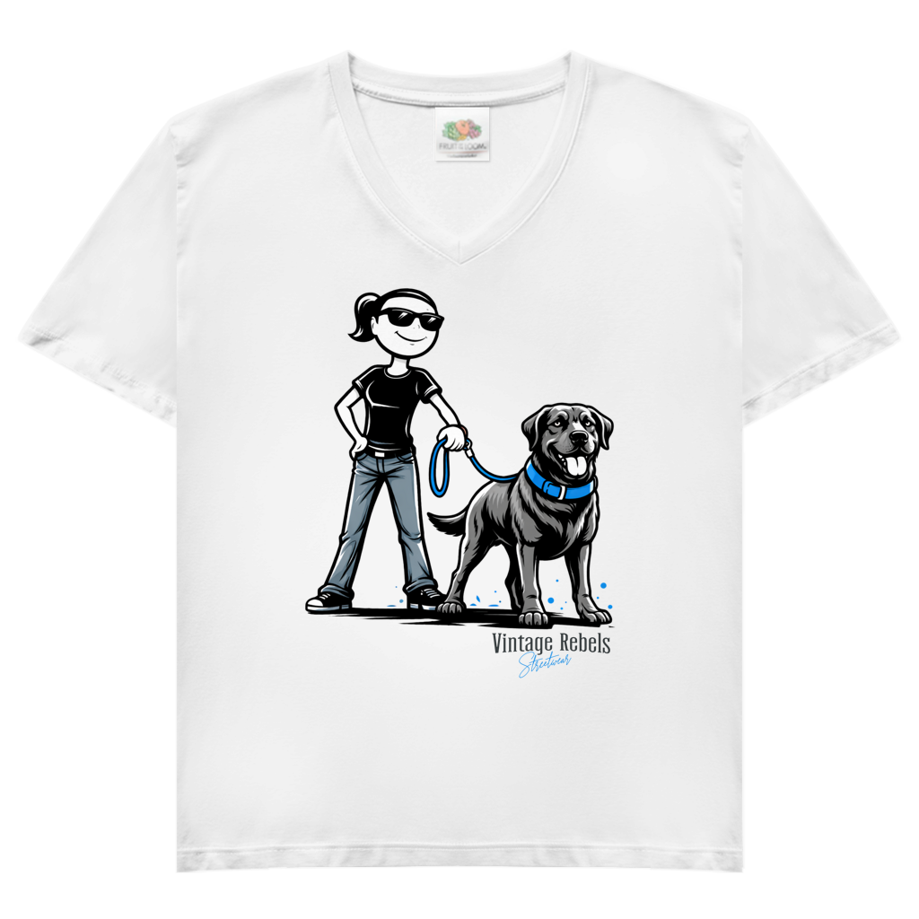 Damen V-Neck T-Shirt "Labrador"