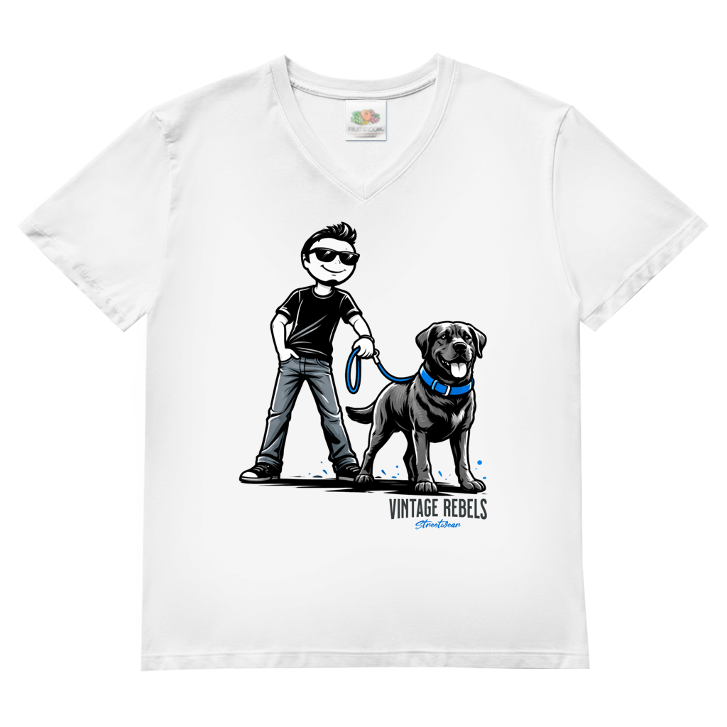 Herren V-Neck T-Shirt "Labrador"