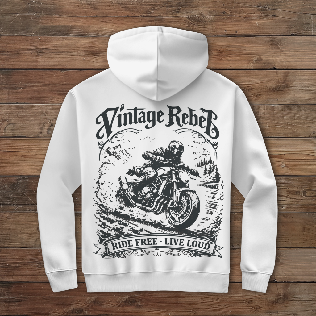 Herren Zipper Hoodie "Nacked Bike"