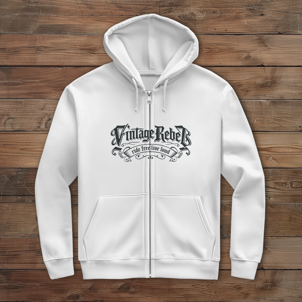 Herren Zipper Hoodie "Nacked Bike"