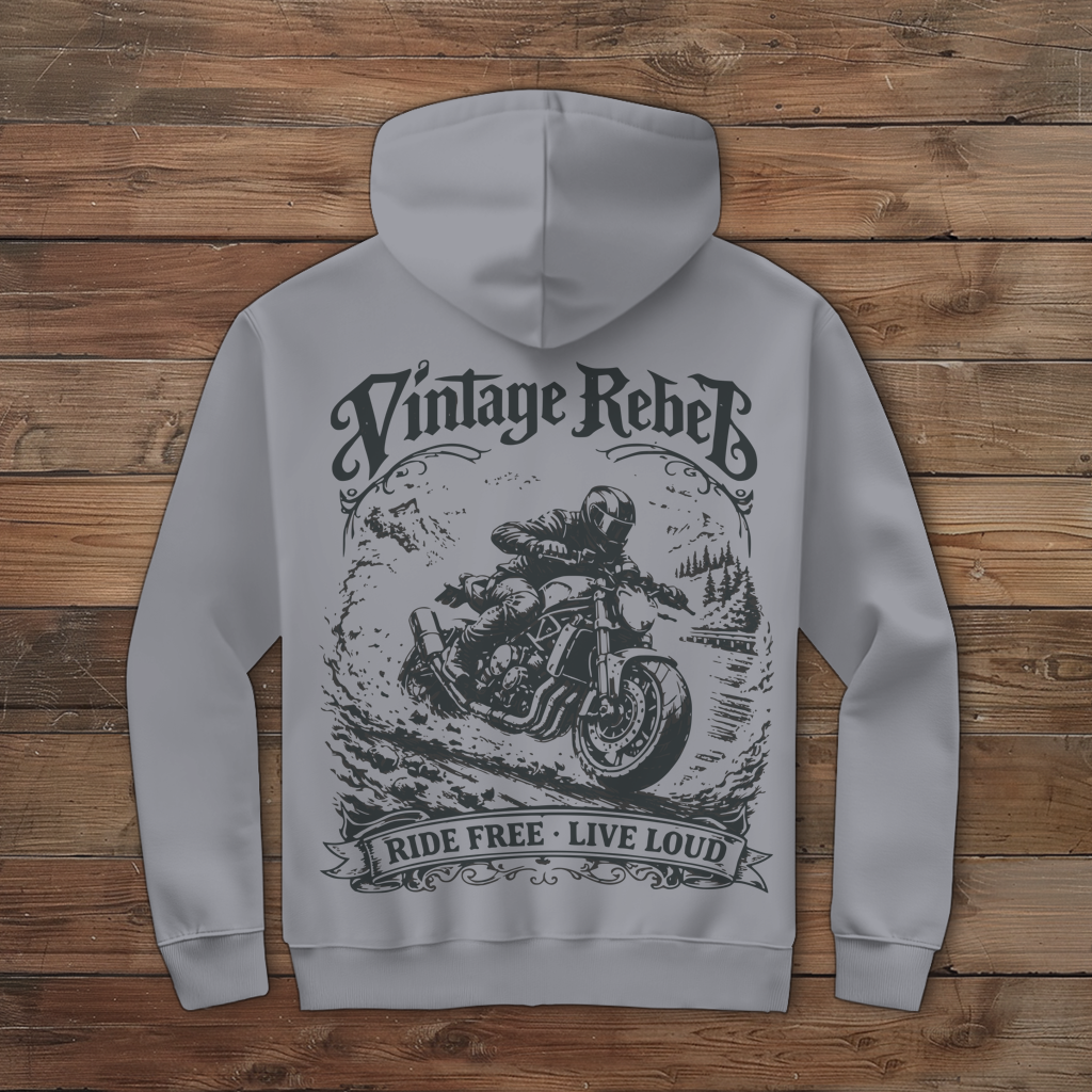 Herren Zipper Hoodie "Nacked Bike"