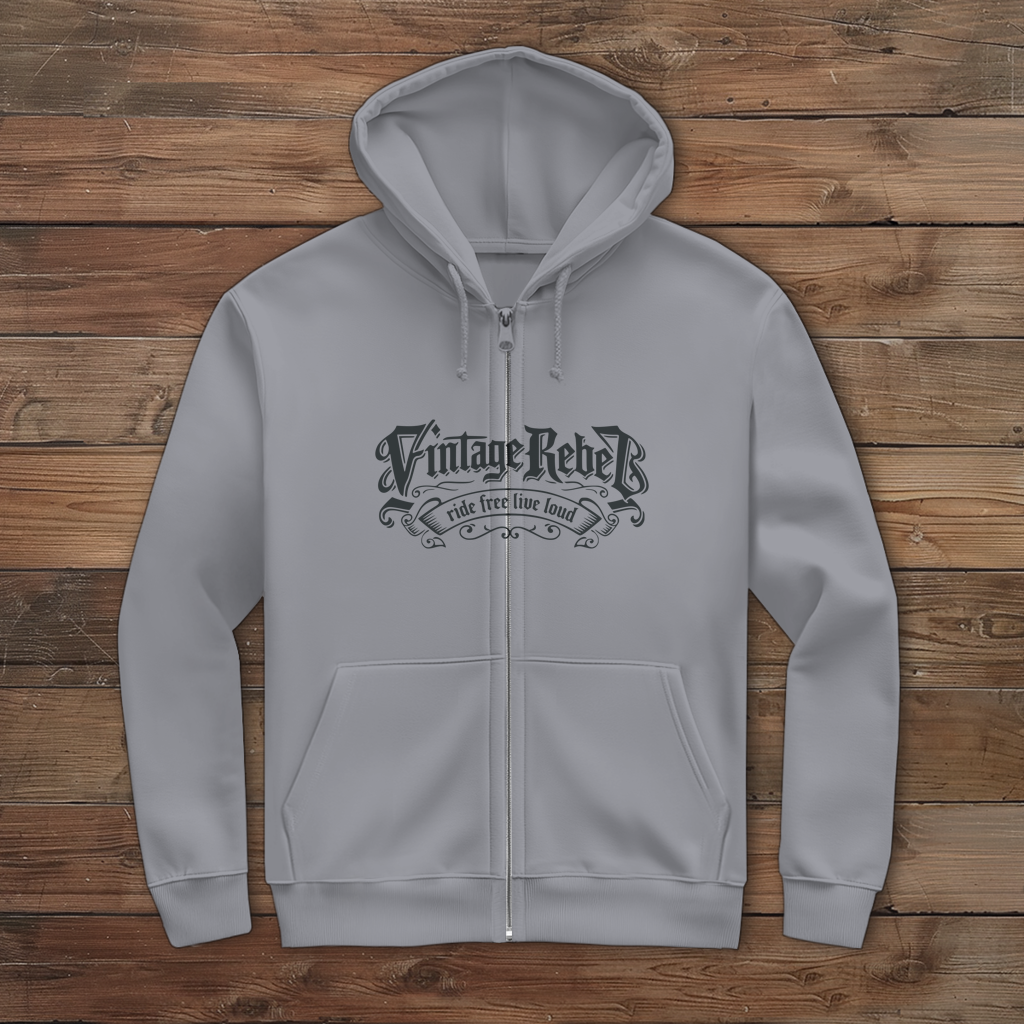 Herren Zipper Hoodie "Nacked Bike"