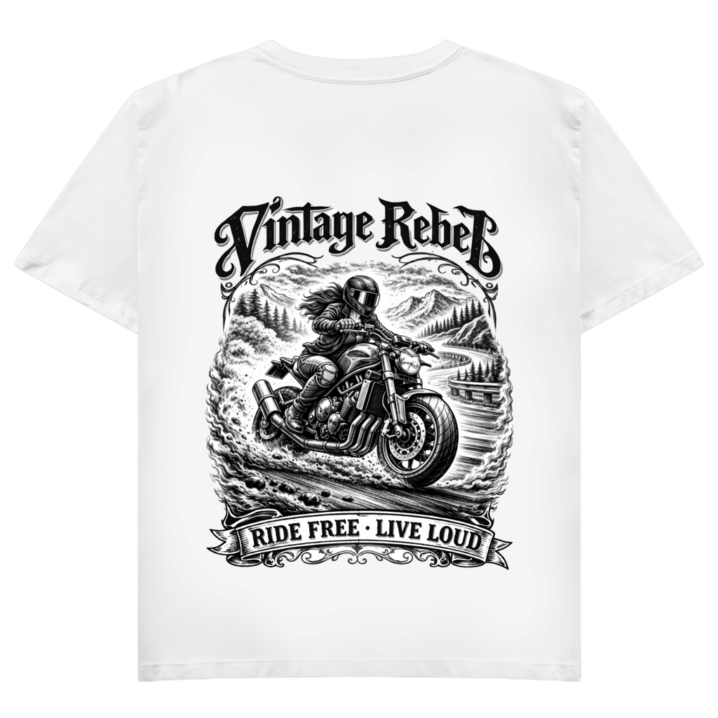 Damen V-Neck T-Shirt "Nacked Bike"