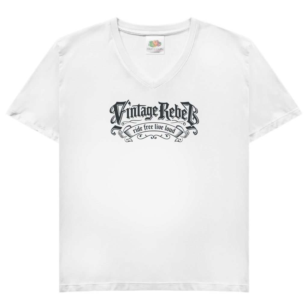 Damen V-Neck T-Shirt "Nacked Bike"