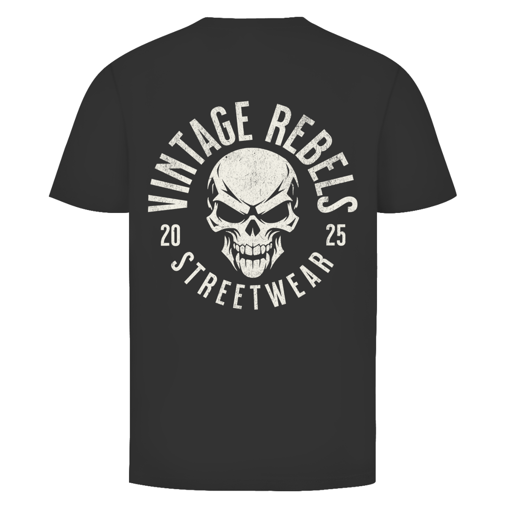 Biker T-Shirt "Vintage Rebels Skull"