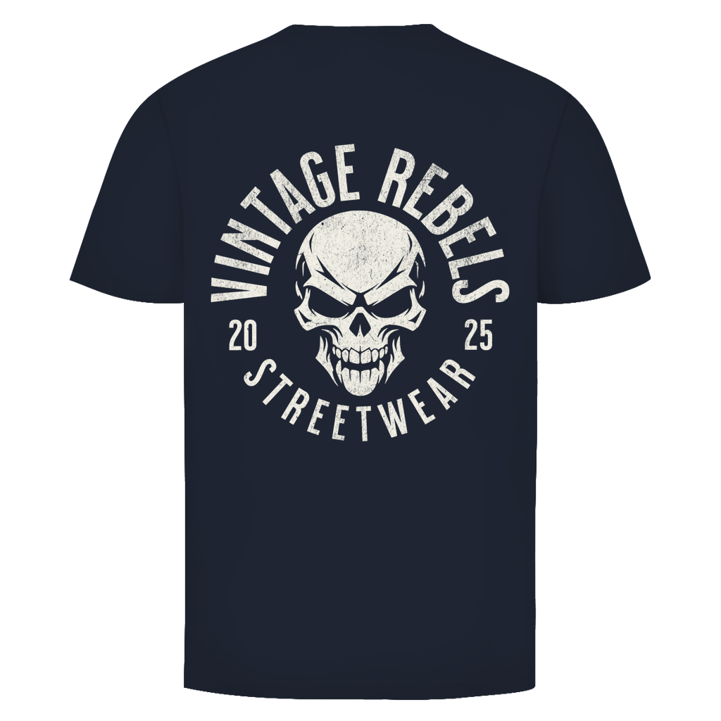 Biker T-Shirt "Vintage Rebels Skull"