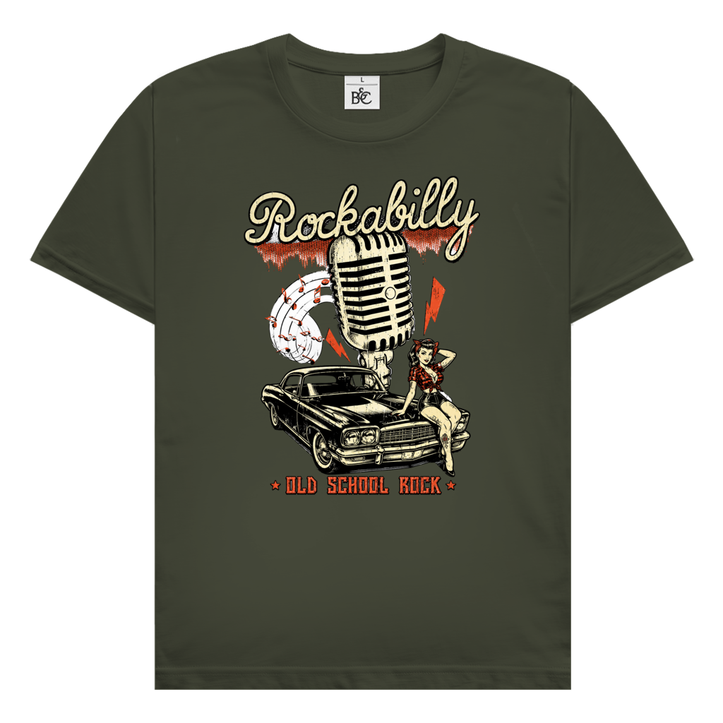 T-Shirt "Rockabilly Old School Rock"