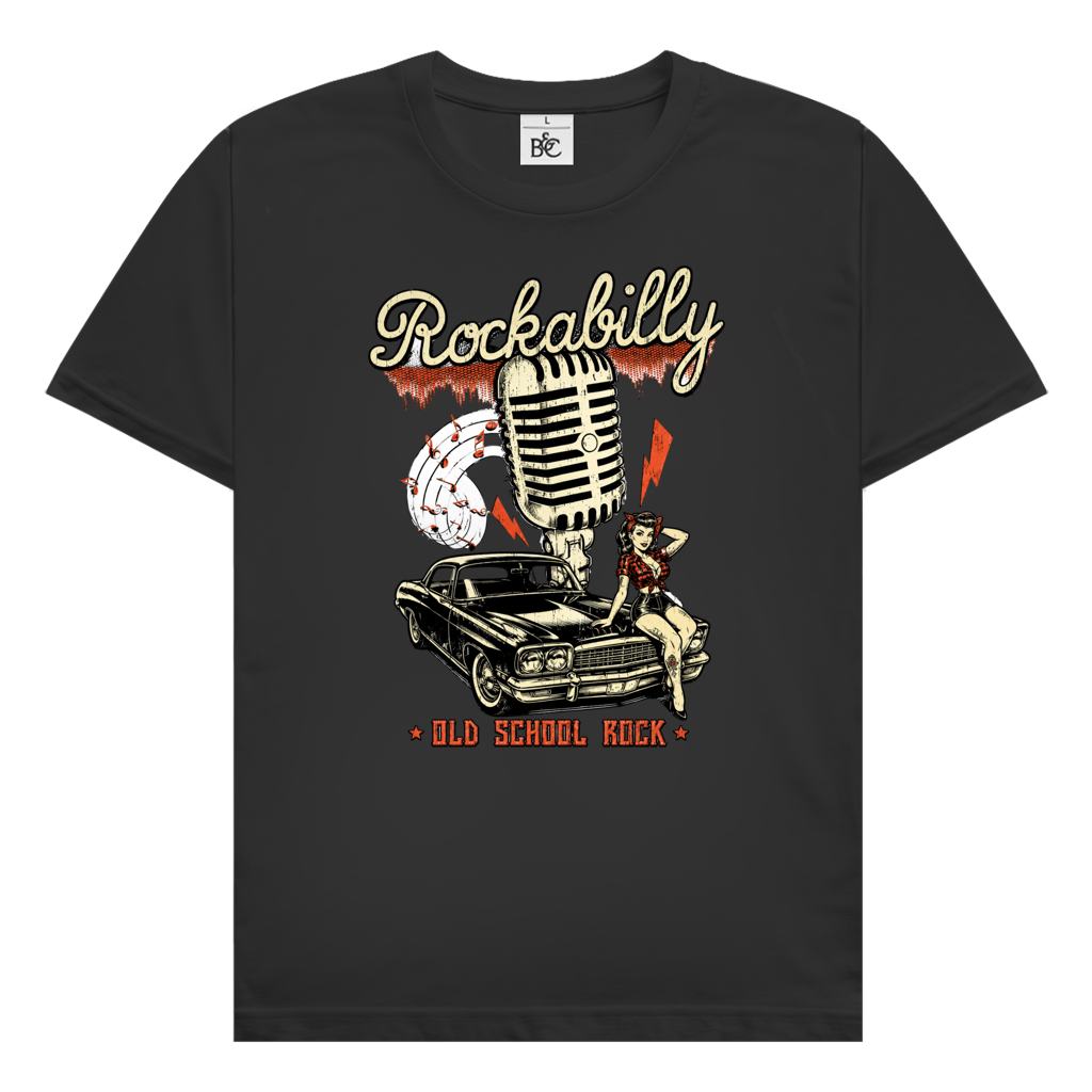 T-Shirt "Rockabilly Old School Rock"