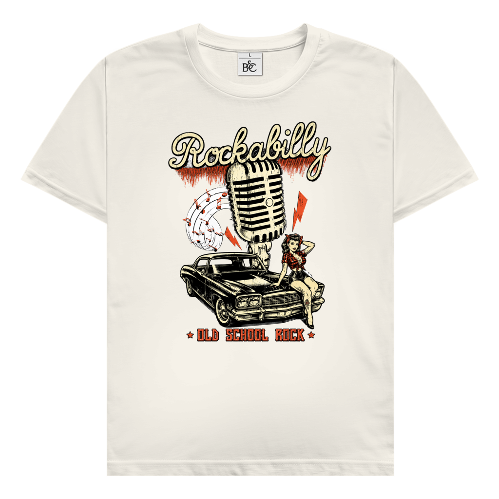 T-Shirt "Rockabilly Old School Rock"