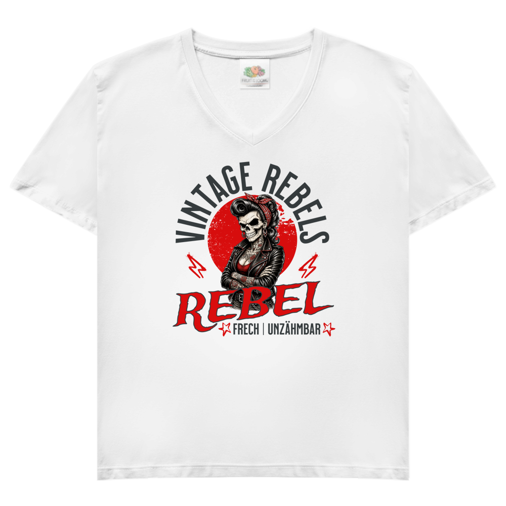 V-Neck T-Shirt Rockabella Rebell