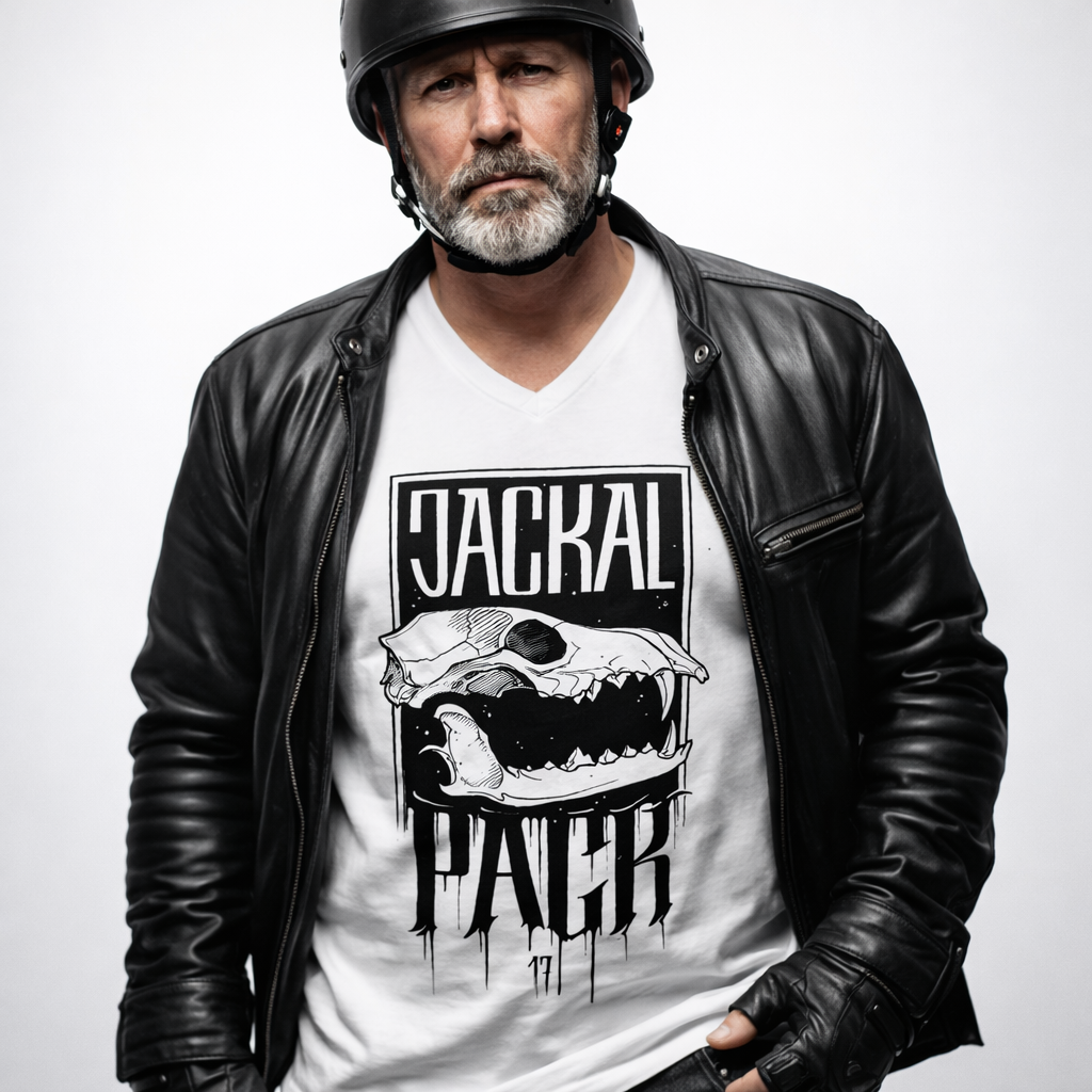 Herren V-Neck T-Shirt "JP MEMBER" | Brustdruck