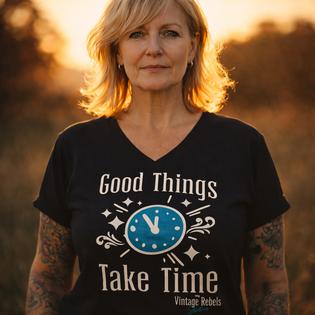 T-Shirt "Good Things" V-Neck