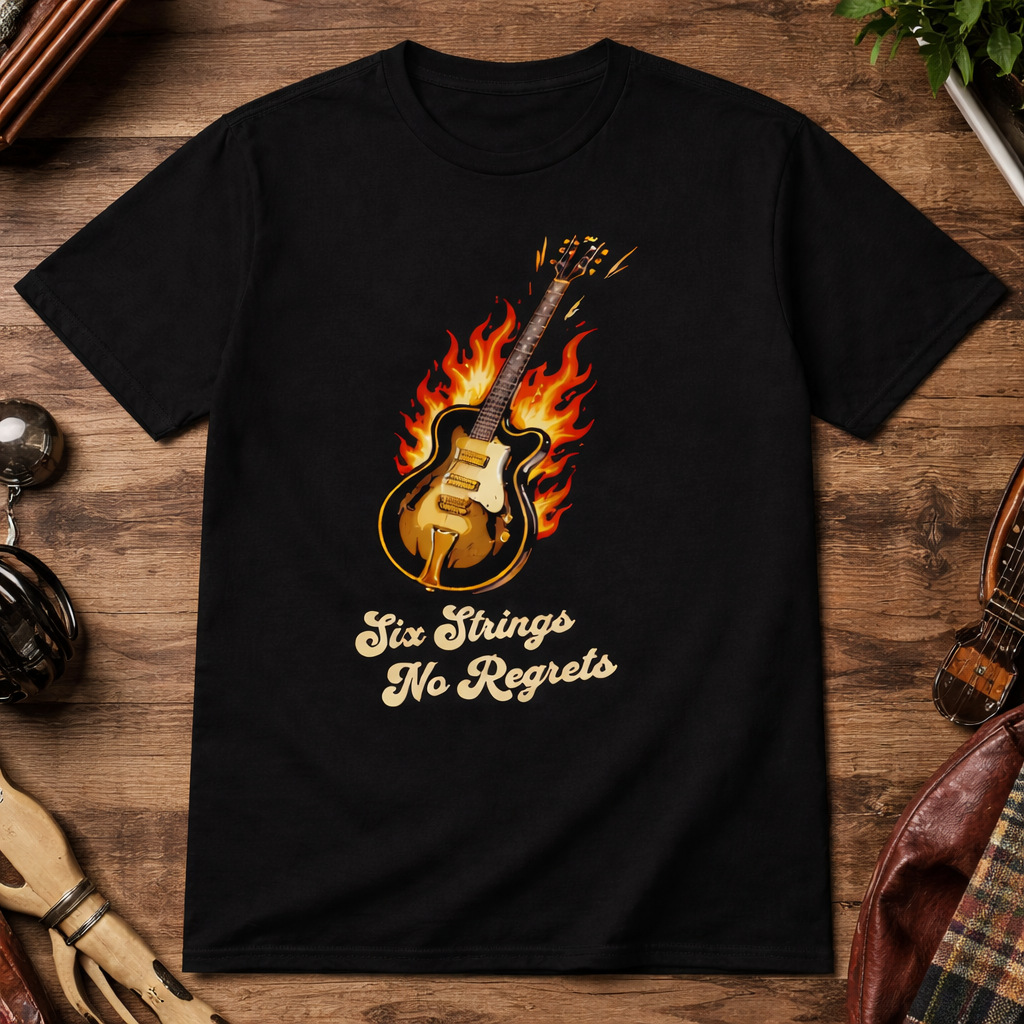 T-Shirt "Six Strings No Regrets" | Männer