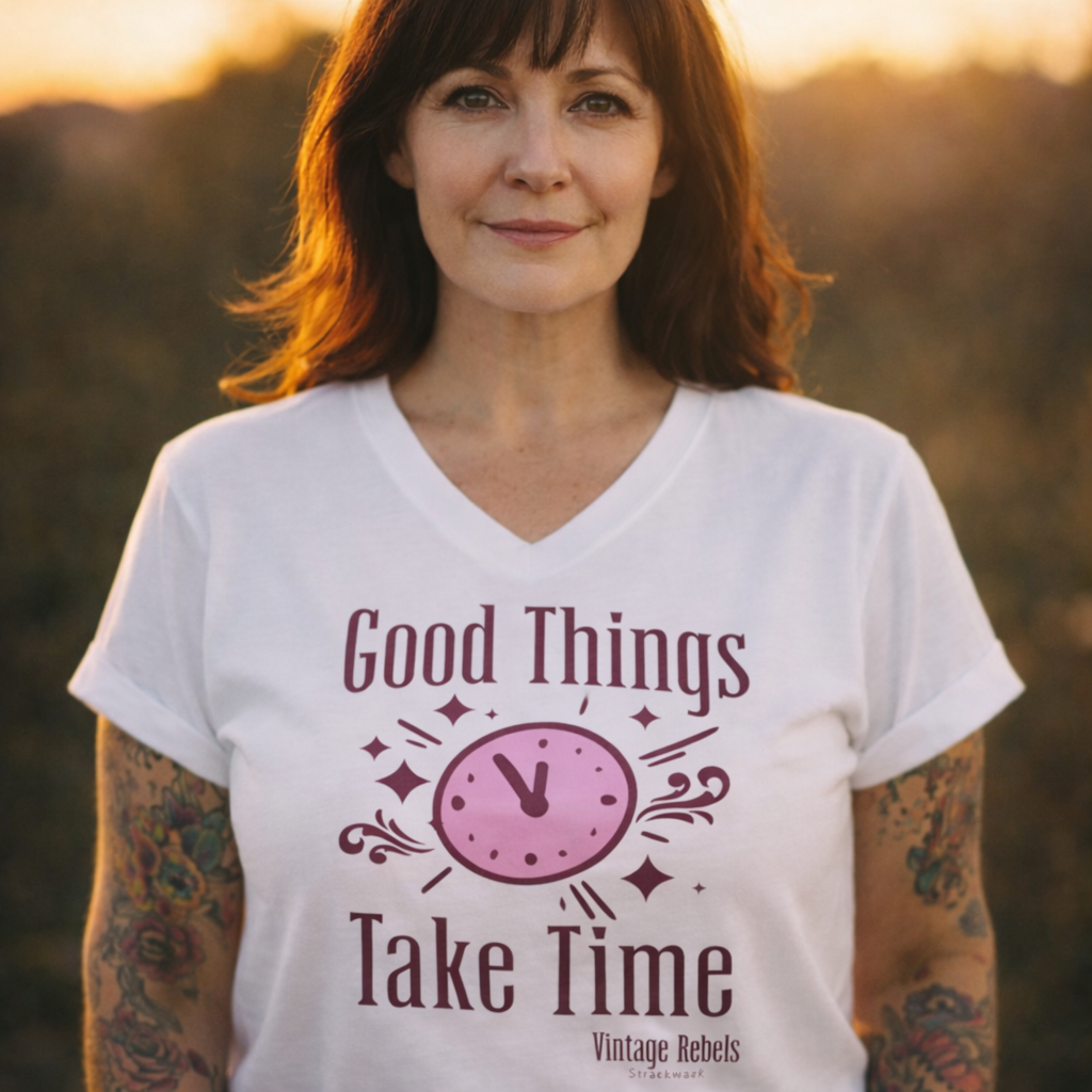 T-Shirt "Good Things" V-Neck